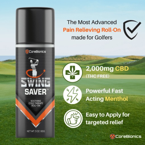 Swing Saver is the most advanced pain relieving roll-on.