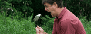 Golfer yelling at Driver